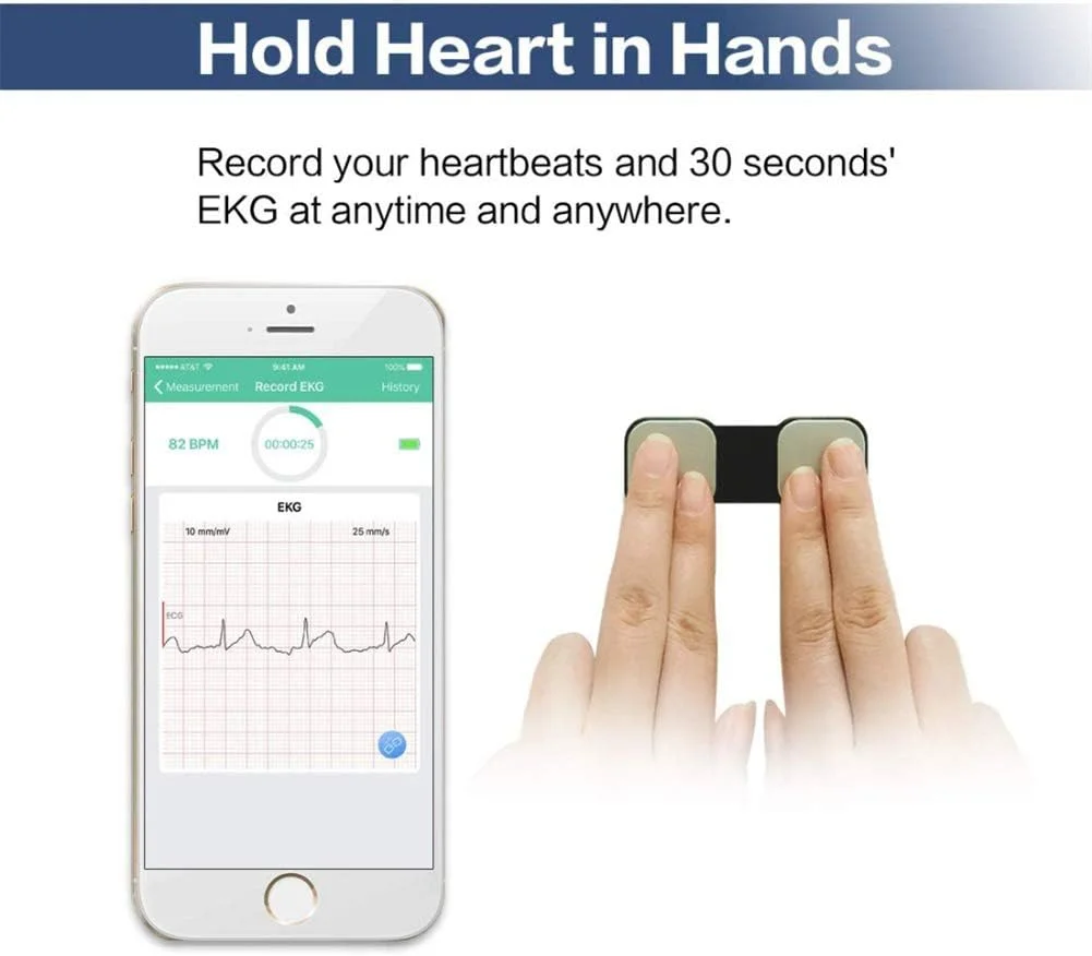 دستگاه نوار قلب قابل حمل WSN برای عملکرد بی‌سیم ضربان قلب بدون الکترود فلزی، مناسب برای استفاده خانگی، پایش نوار قلب سازگار با سیستم عامل های اندروید و IOS