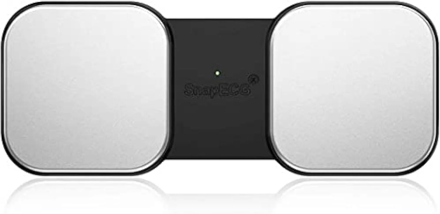 دستگاه نوار قلب SnapECG، دستگاه پایش ضربان قلب دستی برای تلفن هوشمند، ردیابی بی سیم ریتم قلب بدون الکترود، دستگاه قابل حمل EKG برای آیفون و اندروید