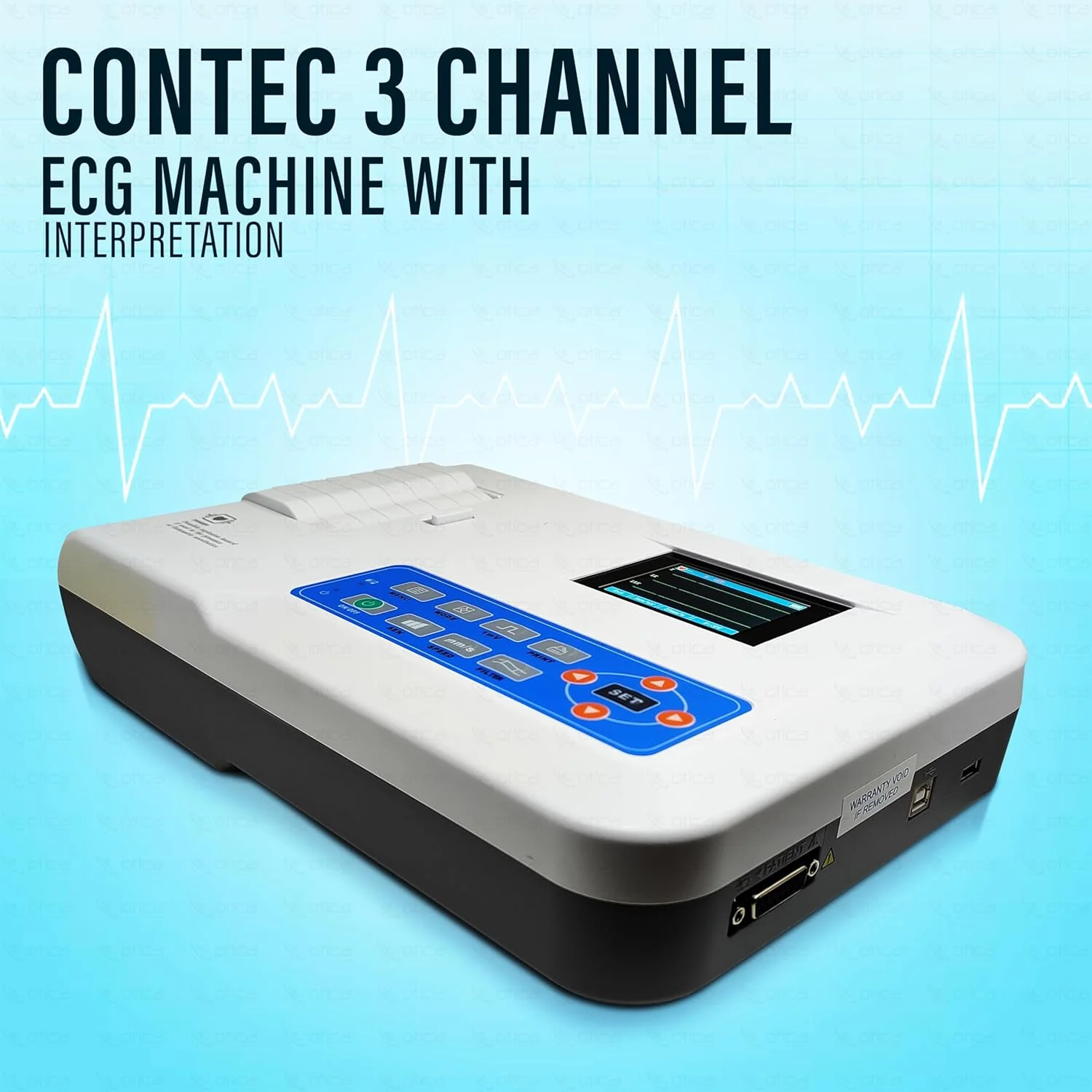 دستگاه نوار قلب سه کاناله OTICA مدل CMS300GA