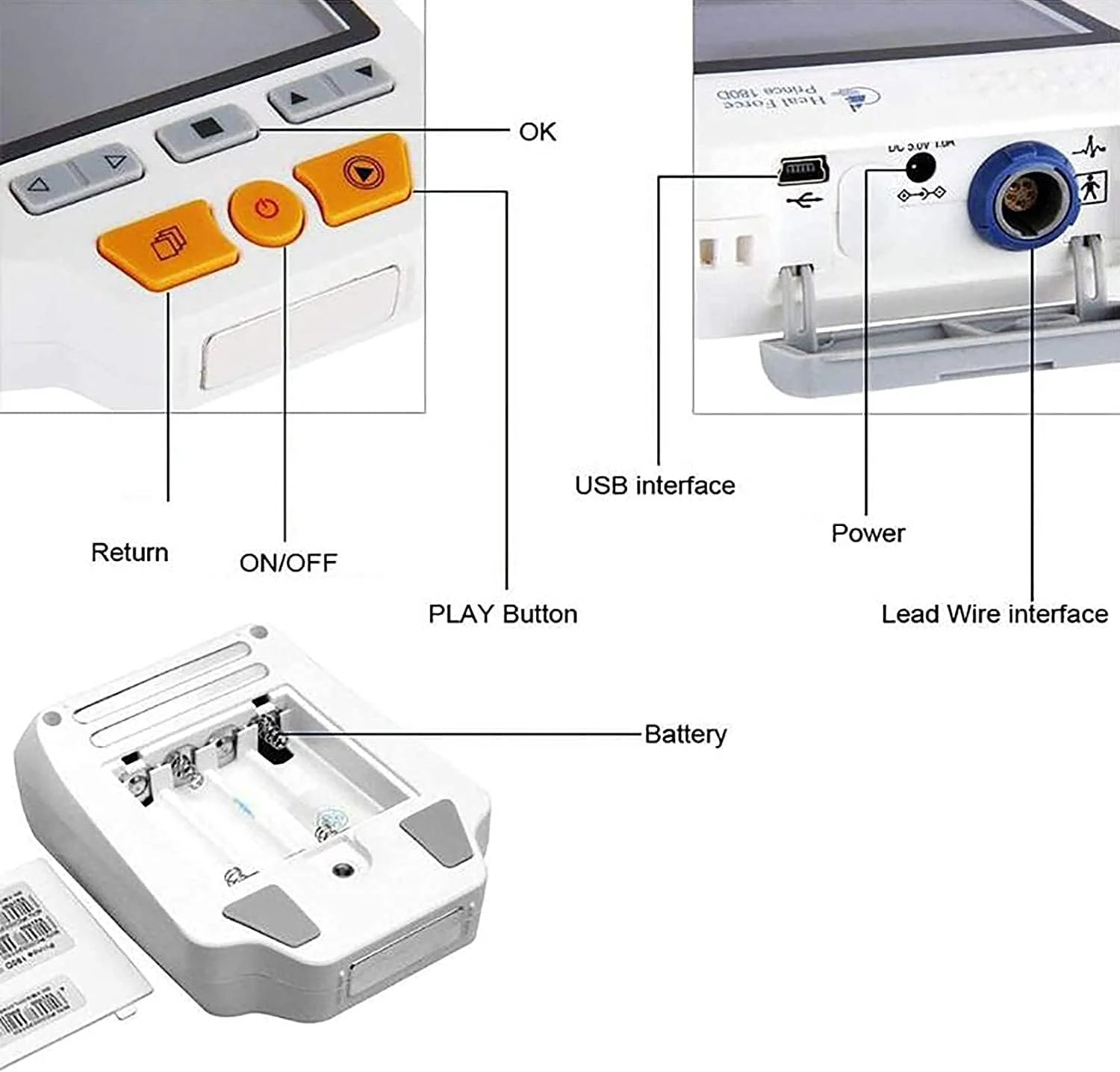 دستگاه نوار قلب قابل حمل، مانیتور ضربان قلب، پخش صوتی الکتروکاردیوگرام دستی با LCD، آشکارساز پویایی قلب، مانیتورینگ 24 ساعته ضربان قلب در خانه. دستگاه نوار قلب قابل حمل، مانیتور ضربان قلب، پخش صوتی الکتروکاردیوگرام دستی با LCD، آشکارساز پویایی قلب، مانیتورینگ 24 ساعته ضربان قلب در خانه.