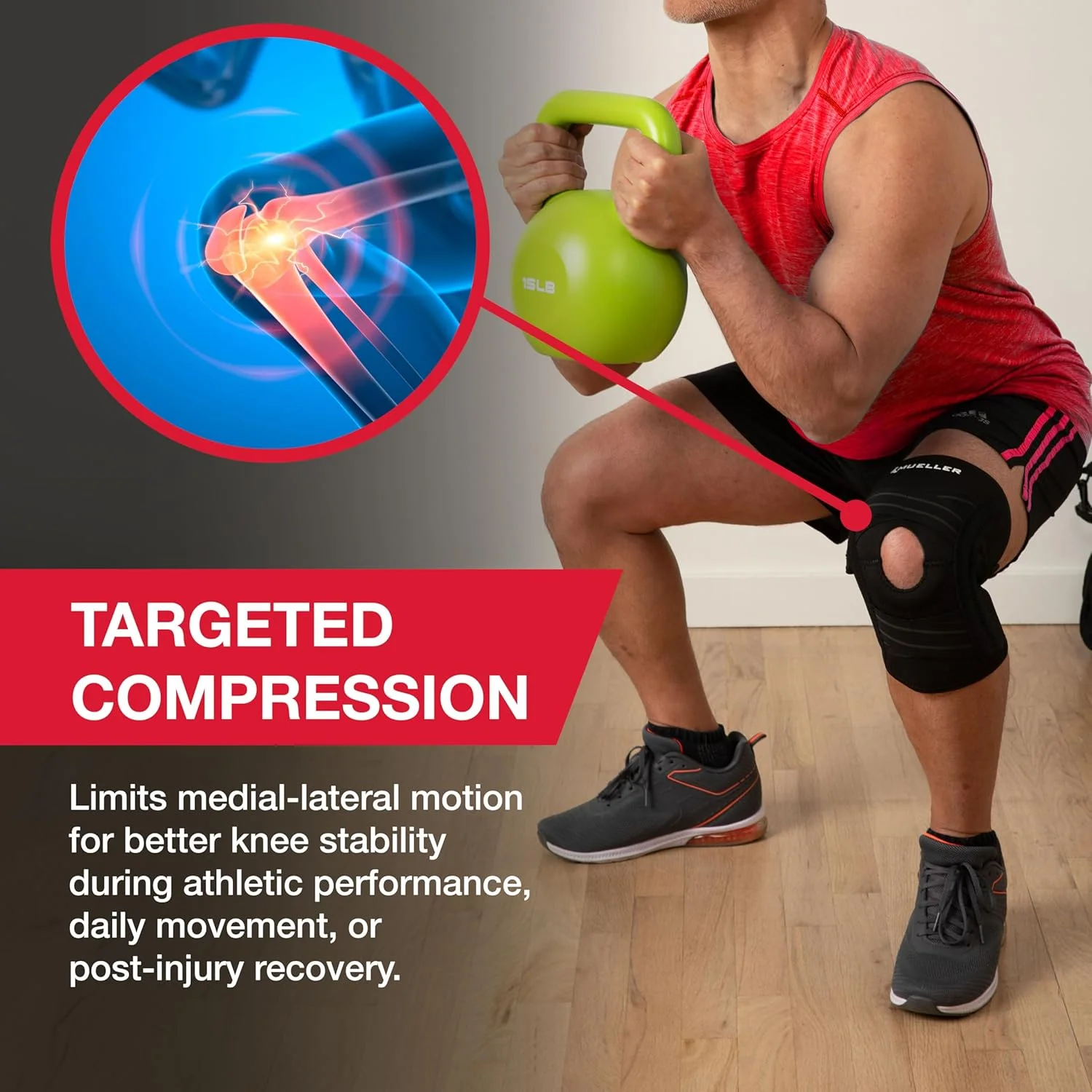 زانوبند تثبیت کننده خود تنظیم شونده مولر سایز آزاد : 56427