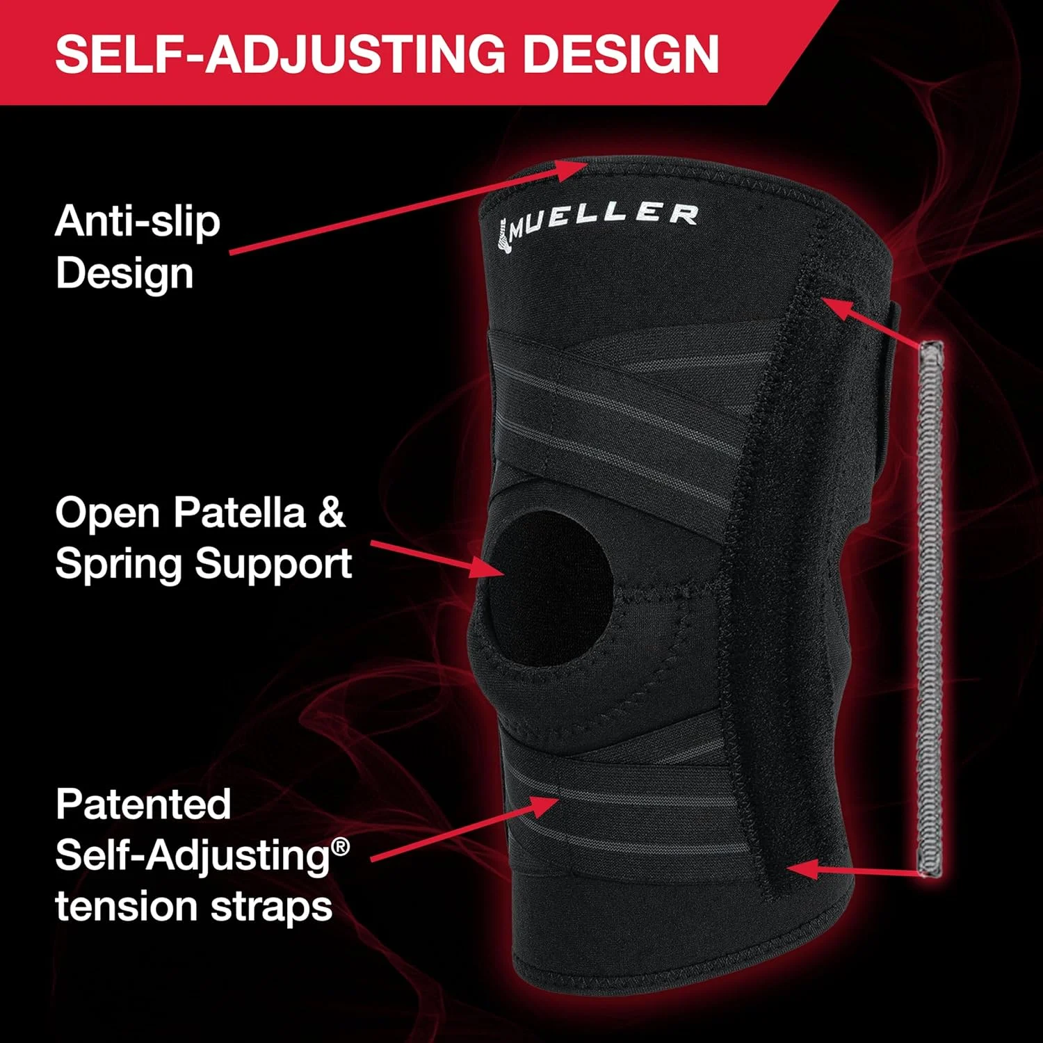 زانوبند تثبیت کننده خود تنظیم شونده مولر سایز آزاد : 56427