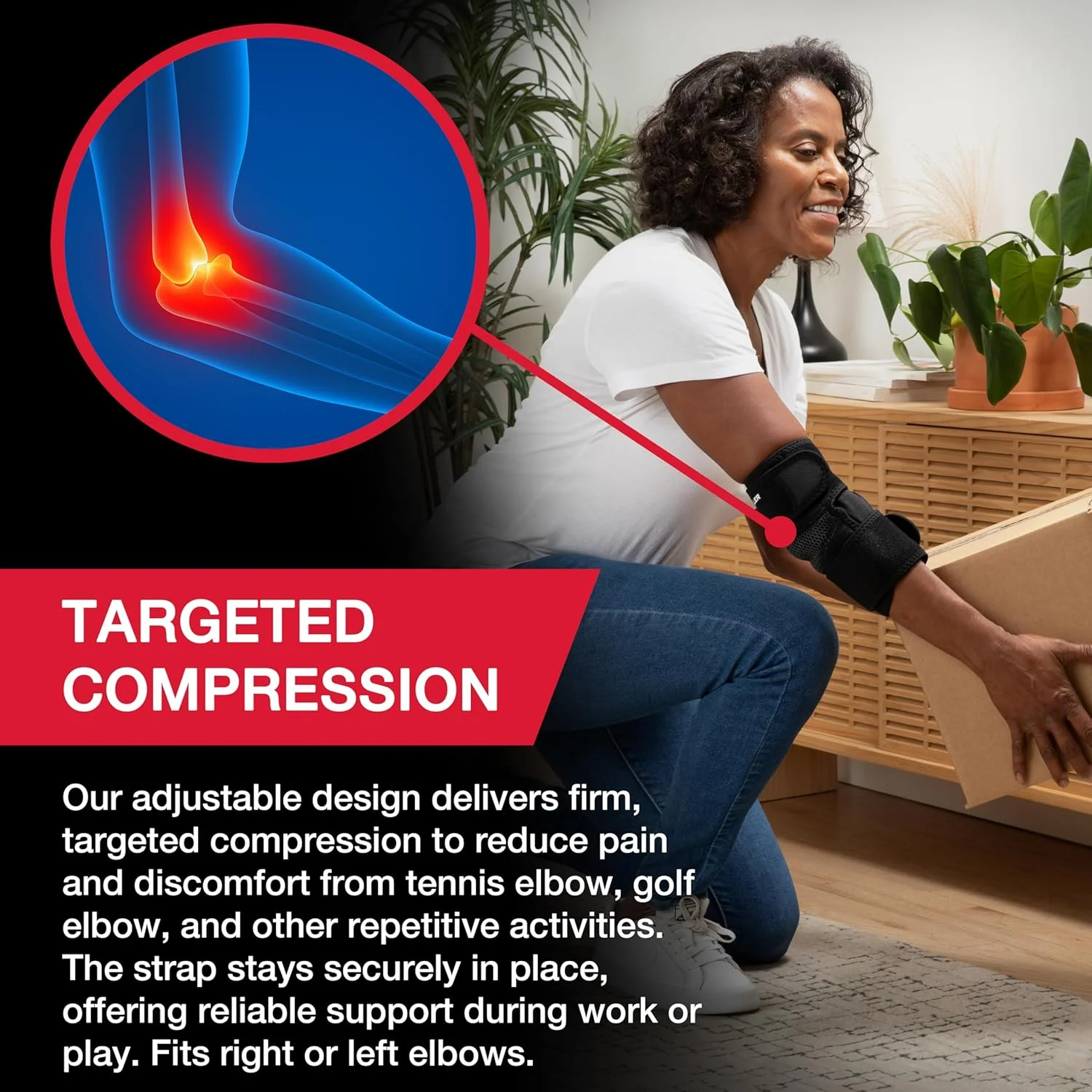 محافظ آرنج قابل تنظیم مولر، سایز آزاد، مشکی