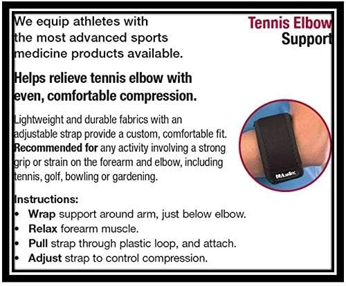 مفصل بند آرنج تنیس مشکی مولر، سایز آزاد: 819