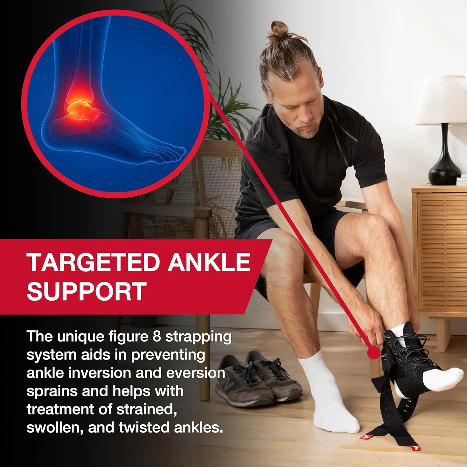 مچ بند ورزشی Mueller Sports Medicine The One، تسکین دهنده تاندون آشیل برای آقایان و بانوان، مشکی، مشکی، کوچک مچ بند ورزشی Mueller Sports Medicine The One، تسکین دهنده تاندون آشیل برای آقایان و بانوان، مشکی، مشکی، کوچک