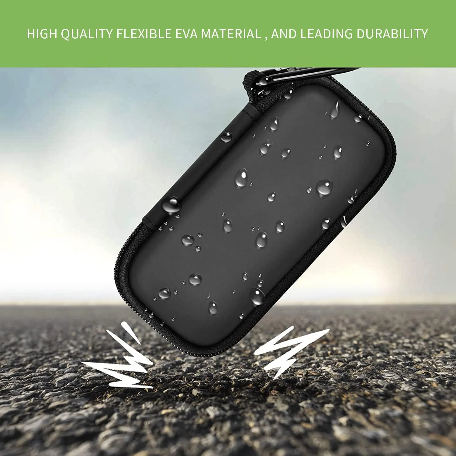 کیف محافظ دستگاه نوار قلب ALKOO سازگار با AliveCor برای Kardia Mobile ECG/برای KardiaMobile 6L برای دستگاه های اپل و اندروید - فقط کیف (تیره)