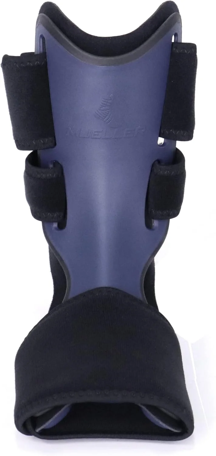 اسپلینت شبانه قابل تنظیم برای پلانتار فاشیایتیس Mueller Sports Medicine، کمک به تسکین پلانتار فاشیایتیس، بریس پشتیبانی پا برای تاندونیت آشیل و درد پاشنه، унисекс، راست/چپ، یک سایز، آبی