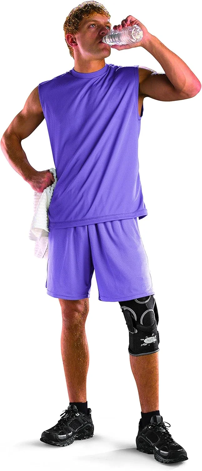 زانوبند لولایی Hg80 مولر، سایز خیلی بزرگ (X-Large)، مشکی