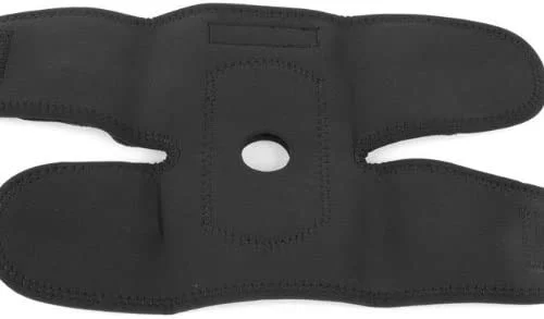 زانوبند قابل تنظیم موئر، ترکیب نئوپرن، پد باز، مشکی، بزرگ/خیلی بزرگ