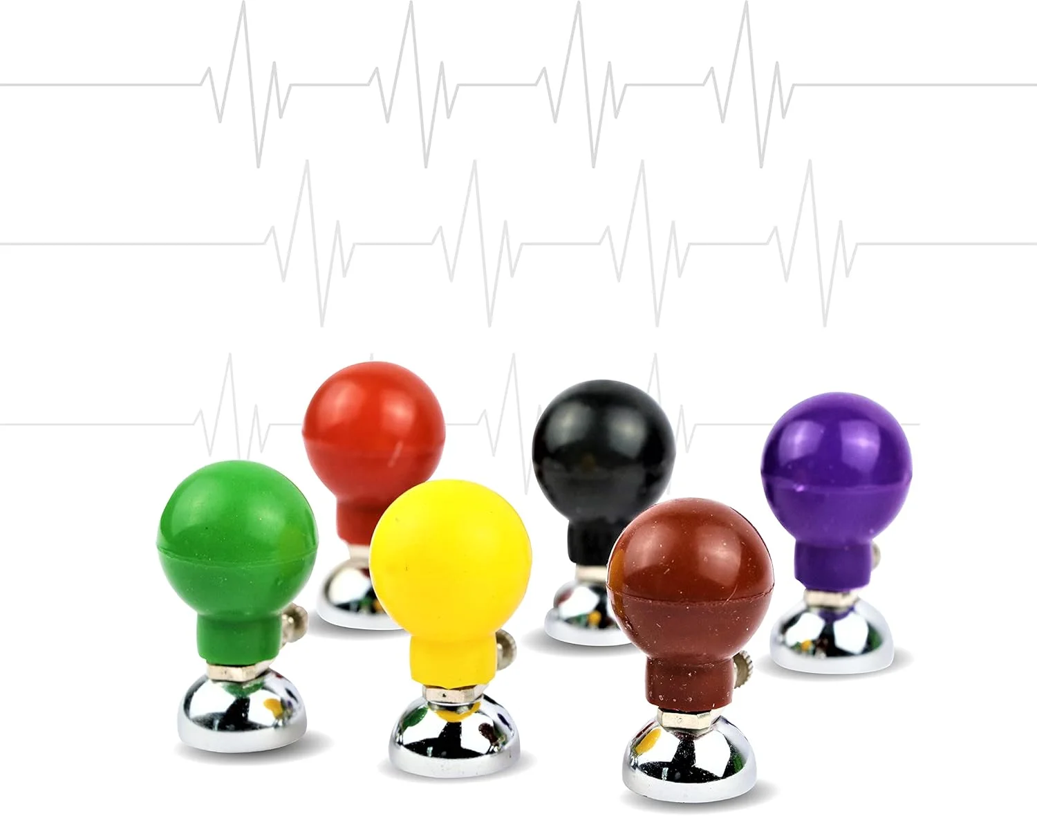 الکترودهای مکشی قفسه سینه دستگاه نوار قلب OTICA، مخصوص بزرگسالان، مجموعه 6 عددی