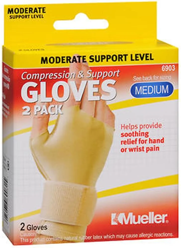 دستکش های فشاری مچ دست Mueller - سایز متوسط 19 تا 21.5 سانتی متر