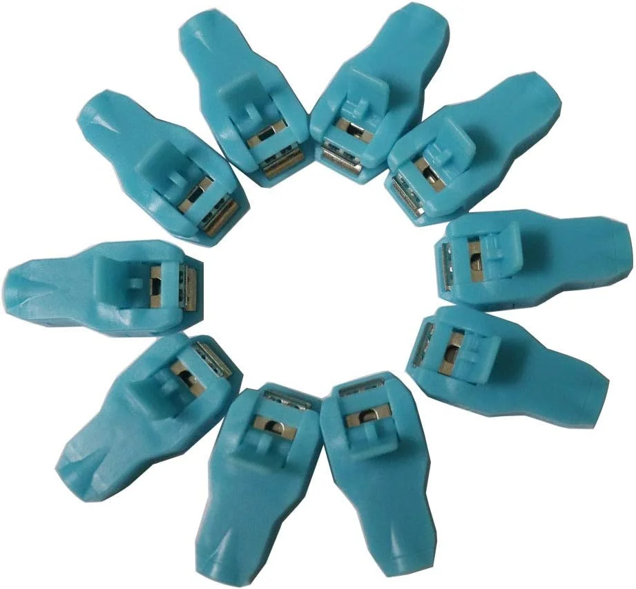 گیره الکترود چند منظوره نوار قلب، قرمز، برای سایزهای 3.0/4.0/اتصال دکمه ای/گیره ای/زبانه ای. 10 عدد در بسته. (آبی)