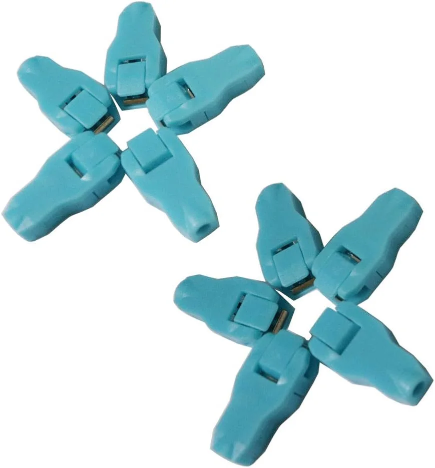 گیره الکترود چند منظوره نوار قلب، قرمز، برای سایزهای 3.0/4.0/اتصال دکمه ای/گیره ای/زبانه ای. 10 عدد در بسته. (آبی)