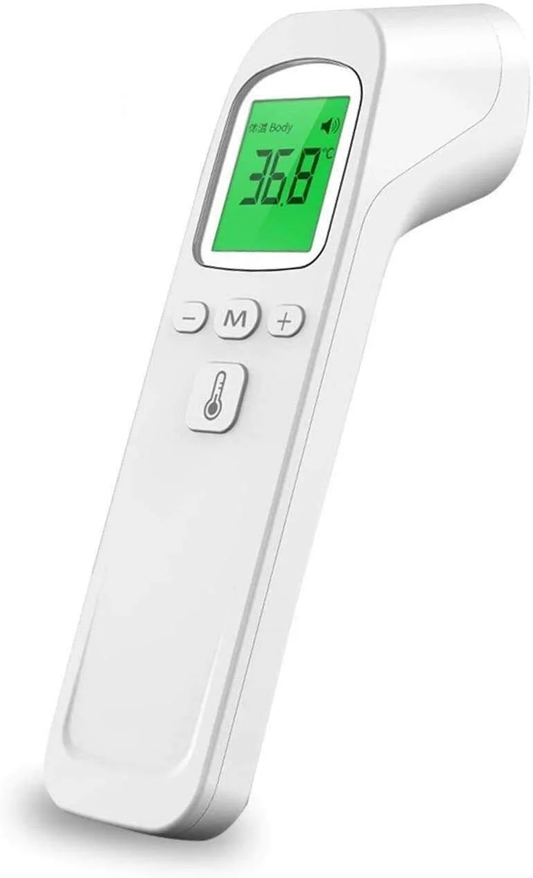 دماسنج الکترونیکی مادون قرمز غیر تماسی، دماسنج دیجیتال با اندازه گیری دقیق و سریع دما برای کودکان، نوزادان، بزرگسالان، مناسب برای منزل، بهداشت و خودرو