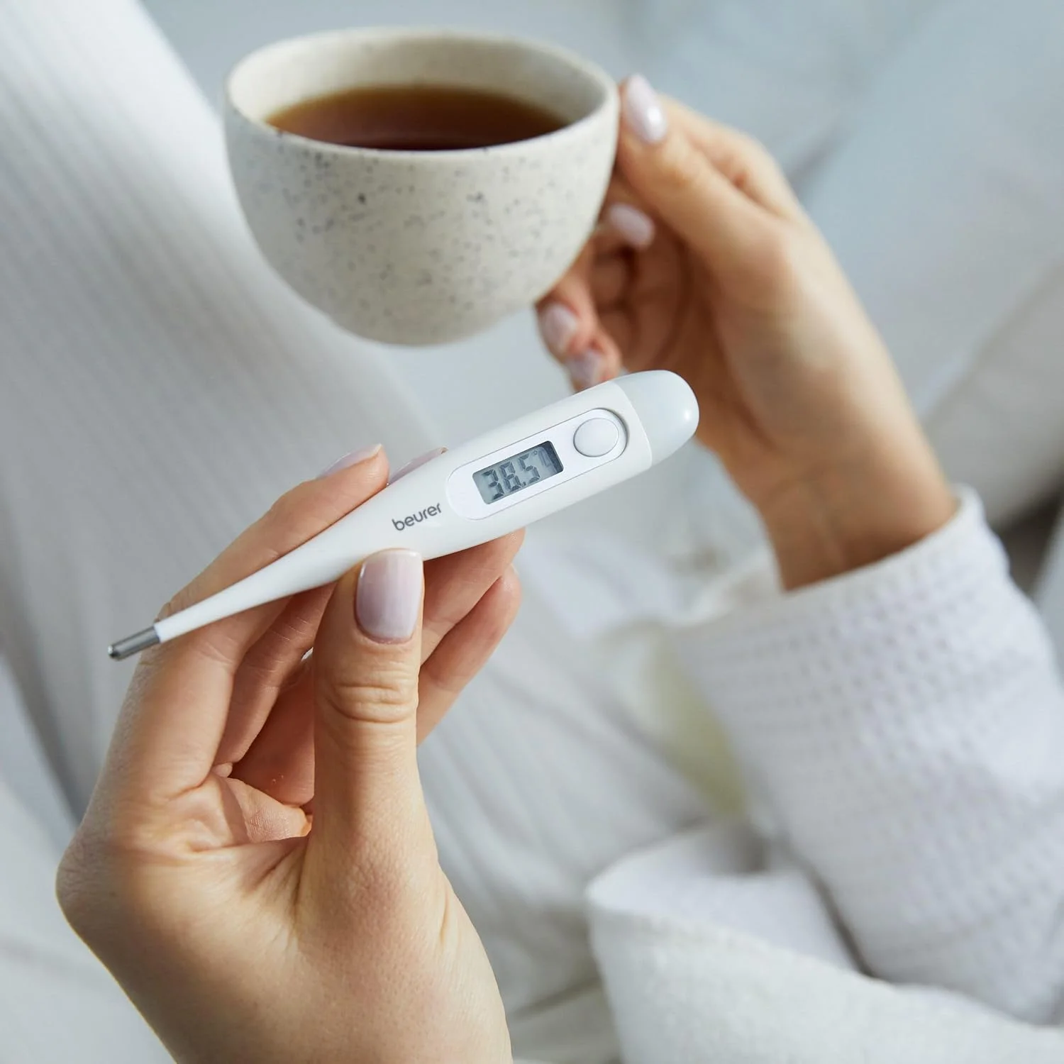 دماسنج دیجیتال پزشکی Beurer FT 09/1 – ضد آب | اندازه گیری تماسی در 30 ثانیه | هشدار تب | قابلیت ذخیره آخرین نتیجه | 5 سال... دماسنج دیجیتال پزشکی Beurer FT 09/1 – ضد آب | اندازه گیری تماسی در 30 ثانیه | هشدار تب | قابلیت ذخیره آخرین نتیجه | 5 سال...