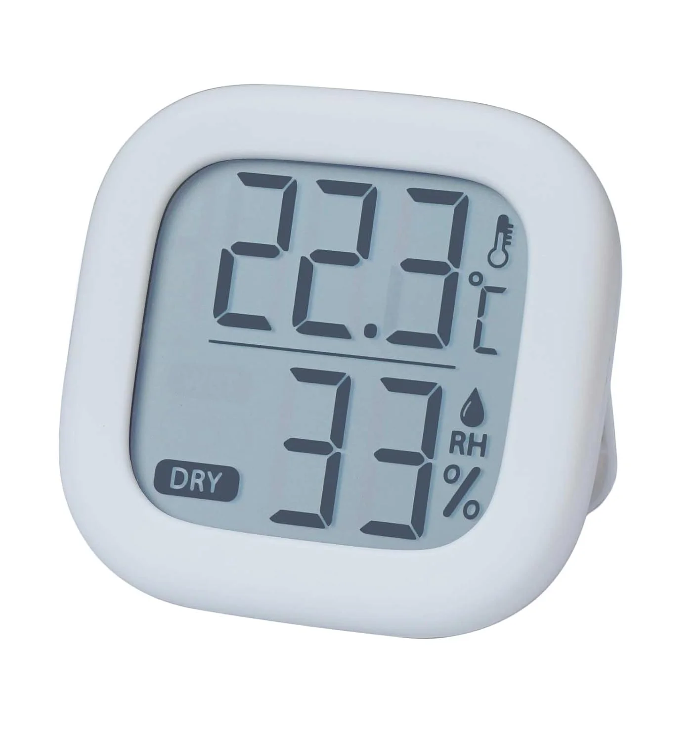 رطوبت سنج دیجیتال، دماسنج داخلی، رطوبت سنج، دماسنج اتاق، مانیتور دما و رطوبت برای خانه، اتاق خواب، اتاق کودک، دفتر، گلخانه، انبار (سفید مایل به کرم)