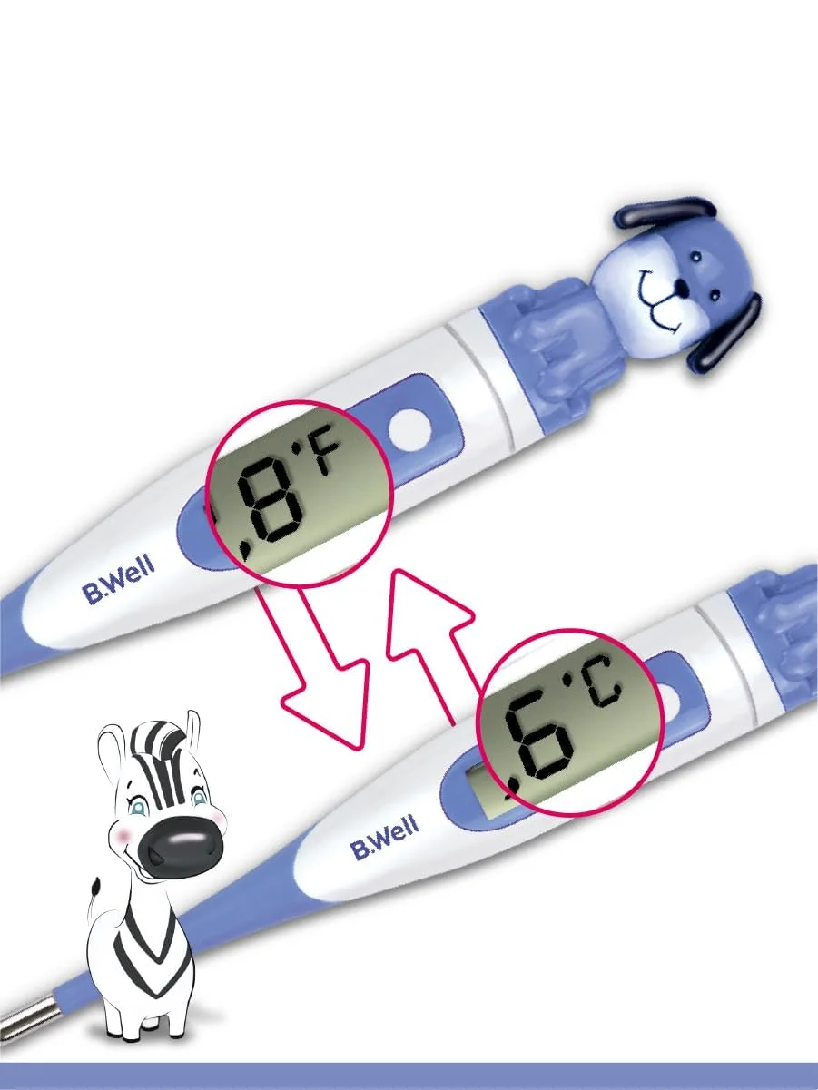 دماسنج دیجیتال استاندارد B.Well PRO-06 با نوک انعطاف پذیر و ضد آب (طرح سگ) دماسنج دیجیتال استاندارد B.Well PRO-06 با نوک انعطاف پذیر و ضد آب (طرح سگ)
