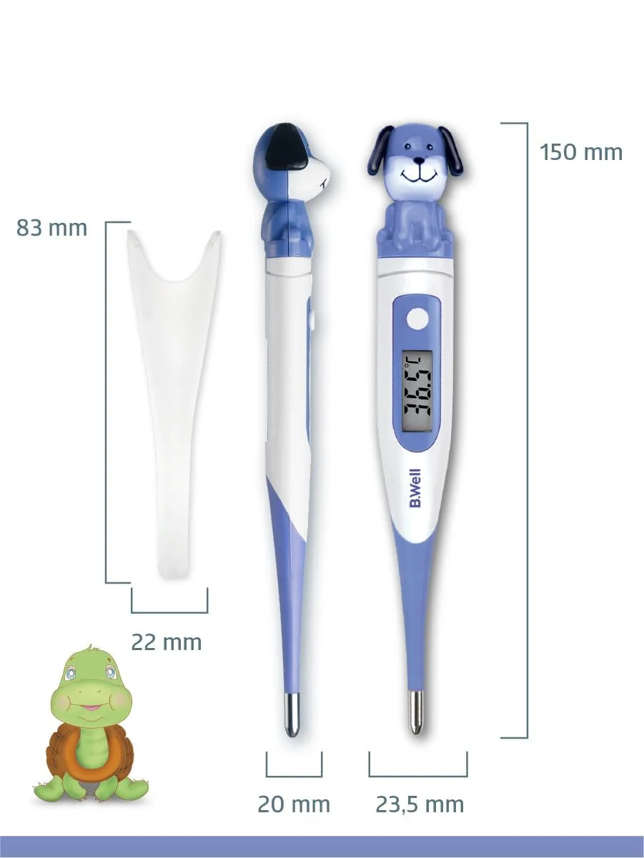 دماسنج دیجیتال استاندارد B.Well PRO-06 با نوک انعطاف پذیر و ضد آب (طرح سگ) دماسنج دیجیتال استاندارد B.Well PRO-06 با نوک انعطاف پذیر و ضد آب (طرح سگ)