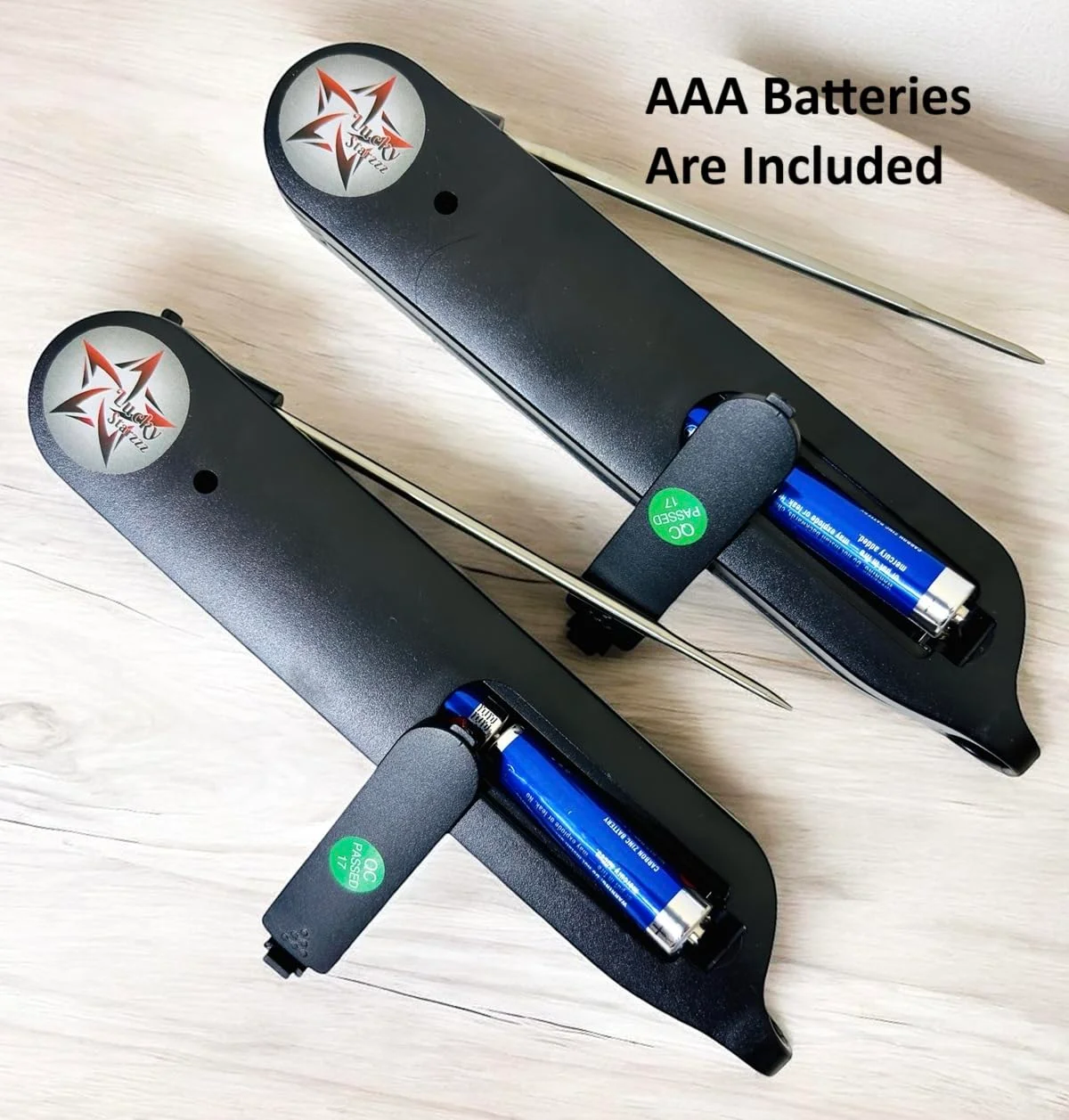 دماسنج دیجیتال غذا با پروب تاشو، رنگ مشکی، 2 عدد، طراحی مدرن LUCKY STARZZZ، به همراه باتری، دکمه های لمسی نرم B1104 دماسنج دیجیتال گوشت خوانش سریع (LSB1104 مشکی-2 عدد) دماسنج دیجیتال غذا با پروب تاشو، رنگ مشکی، 2 عدد، طراحی مدرن LUCKY STARZZZ، به همراه باتری، دکمه های لمسی نرم B1104 دماسنج دیجیتال گوشت خوانش سریع (LSB1104 مشکی-2 عدد)