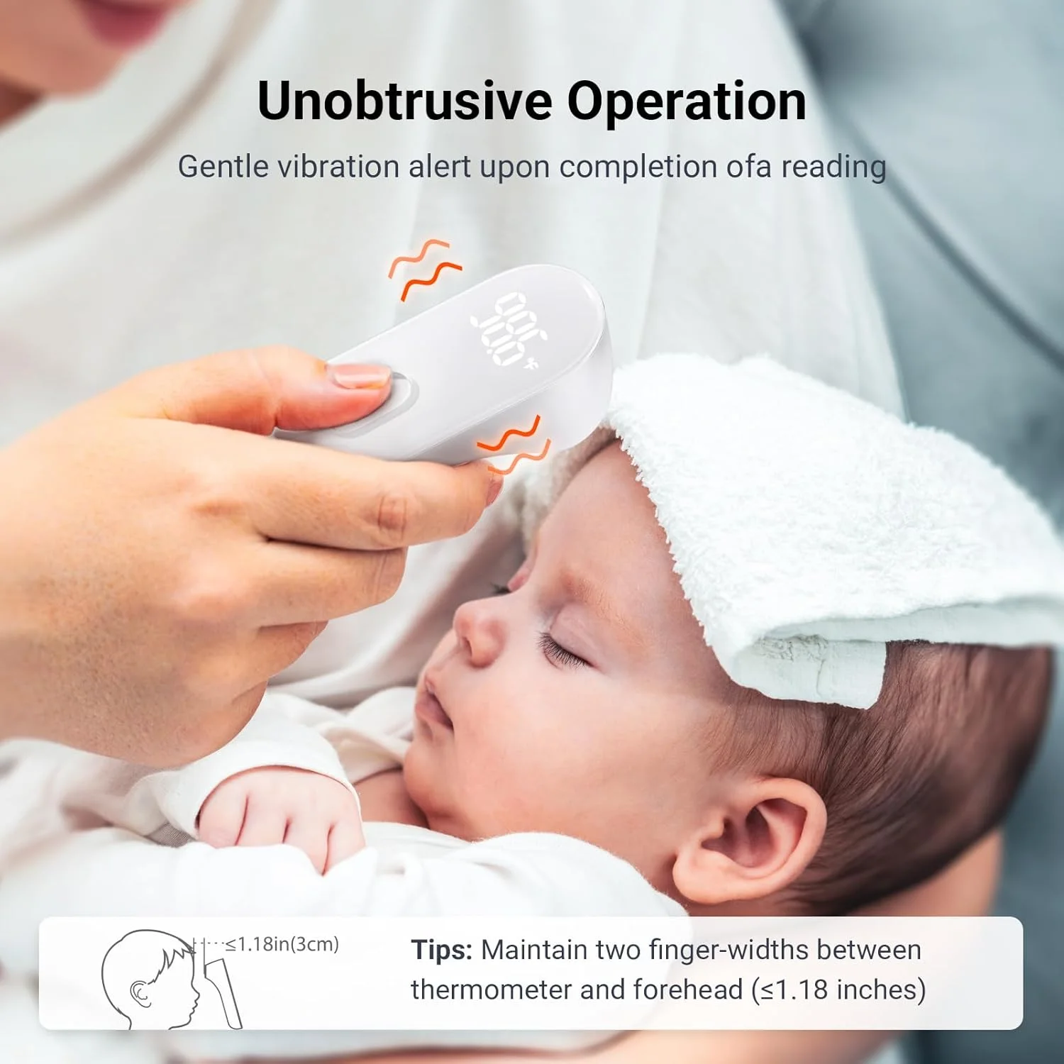 دماسنج پیشانی بدون تماس iHealth، دماسنج مادون قرمز دیجیتال برای بزرگسالان و کودکان، دماسنج کودک بدون تماس، 3 حسگر فوق حساس، ارقام LED بزرگ، بازخورد لرزش بی صدا، بدون تماس دماسنج پیشانی بدون تماس iHealth، دماسنج مادون قرمز دیجیتال برای بزرگسالان و کودکان، دماسنج کودک بدون تماس، 3 حسگر فوق حساس، ارقام LED بزرگ، بازخورد لرزش بی صدا، بدون تماس