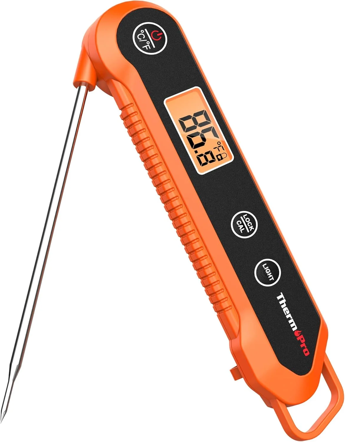 دماسنج دیجیتالی سریع خوان ترمو پرو TP03H برای پخت و پز، دماسنج ضد آب آشپزخانه برای غذا با قابلیت کالیبراسیون و نور پس زمینه، مناسب برای روغن، سرخ کردنی و آبنبات دماسنج دیجیتالی سریع خوان ترمو پرو TP03H برای پخت و پز، دماسنج ضد آب آشپزخانه برای غذا با قابلیت کالیبراسیون و نور پس زمینه، مناسب برای روغن، سرخ کردنی و آبنبات