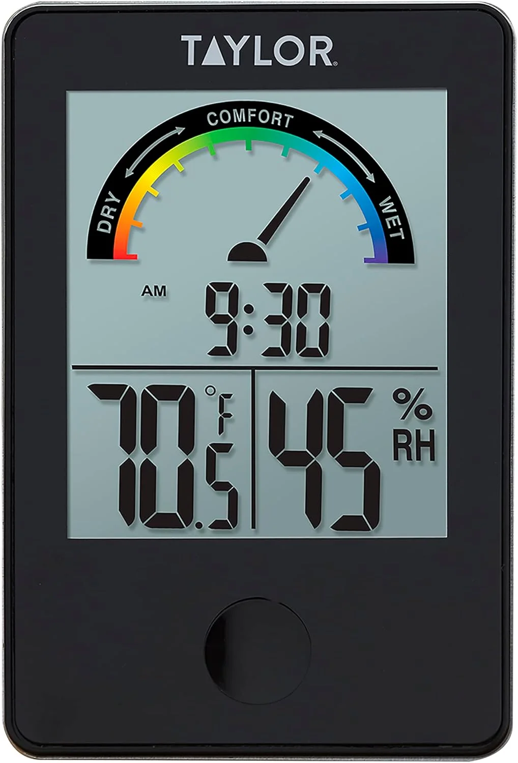 دماسنج و رطوبت سنج دیجیتال داخلی تیلور، مشکی دماسنج و رطوبت سنج دیجیتال داخلی تیلور، مشکی