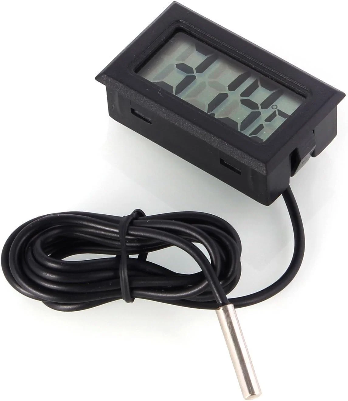 دماسنج دیجیتال LCD با پروب خارجی برای یخچال، فریزر و آکواریوم - مشکی دماسنج دیجیتال LCD با پروب خارجی برای یخچال، فریزر و آکواریوم - مشکی