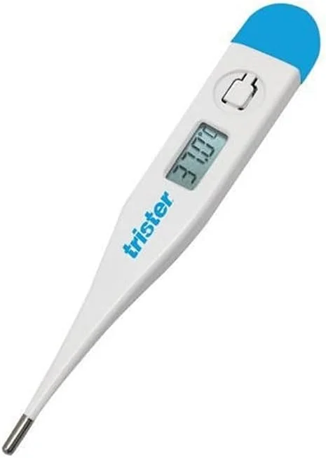 دماسنج دیجیتال تریستر مدل TS-220TR با نوک سخت - اندازه گیری سریع ده ثانیه ای دهانی/زیر بغل/مقعدی، هشدار تب، خاموش شدن خودکار، نمایش °C/°F، حافظه آخرین خوانده شده دماسنج دیجیتال تریستر مدل TS-220TR با نوک سخت - اندازه گیری سریع ده ثانیه ای دهانی/زیر بغل/مقعدی، هشدار تب، خاموش شدن خودکار، نمایش °C/°F، حافظه آخرین خوانده شده