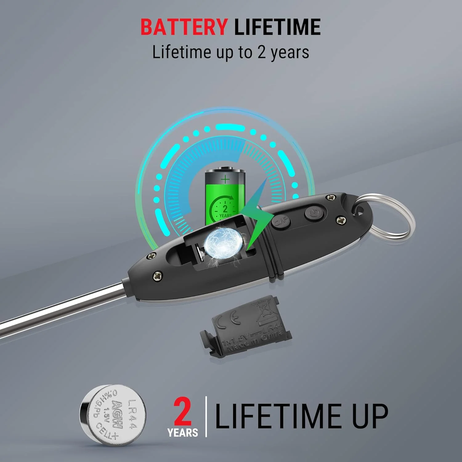 دماسنج غذای دیجیتال ThermoPro TP-02S با پروب بلند، مناسب آشپزی، باربیکیو، و اسموکر، رنگ نقره ای دماسنج غذای دیجیتال ThermoPro TP-02S با پروب بلند، مناسب آشپزی، باربیکیو، و اسموکر، رنگ نقره ای