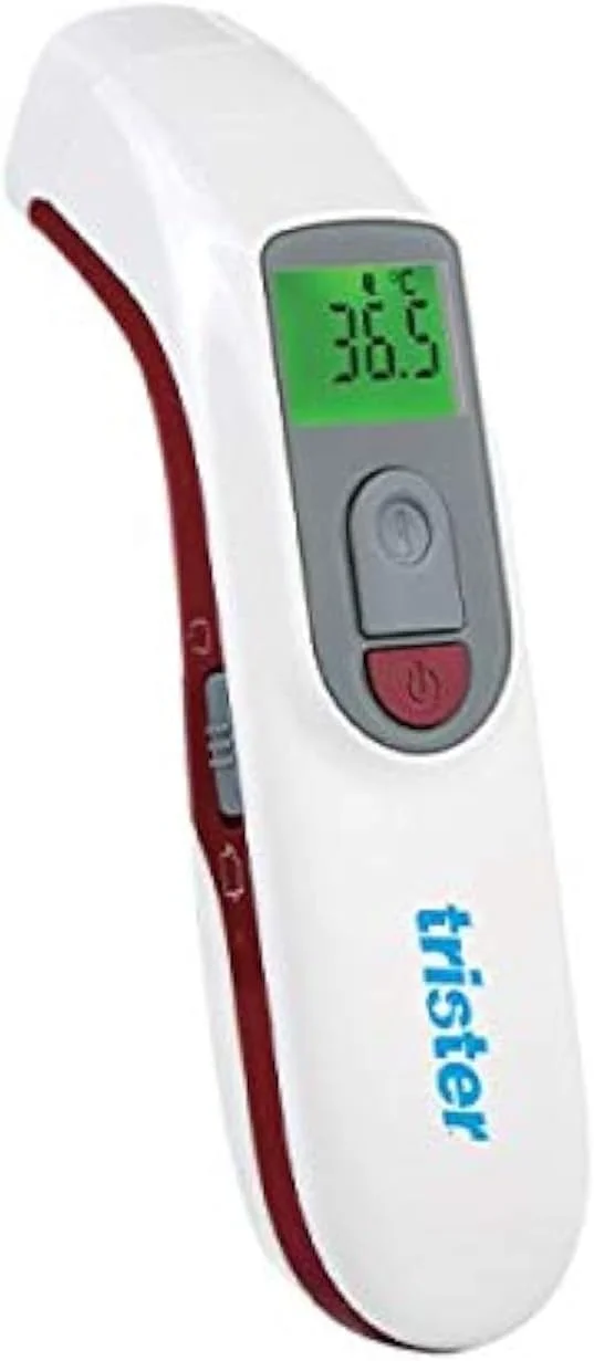 دماسنج پیشانی و مادون قرمز دو حالته تریستر (TS-236TFO) حالت های پیشانی و سطح، 25 حافظه، نشانگر تب، غیر تماسی، خاموش شدن خودکار، 2 ساله دماسنج پیشانی و مادون قرمز دو حالته تریستر (TS-236TFO) حالت های پیشانی و سطح، 25 حافظه، نشانگر تب، غیر تماسی، خاموش شدن خودکار، 2 ساله