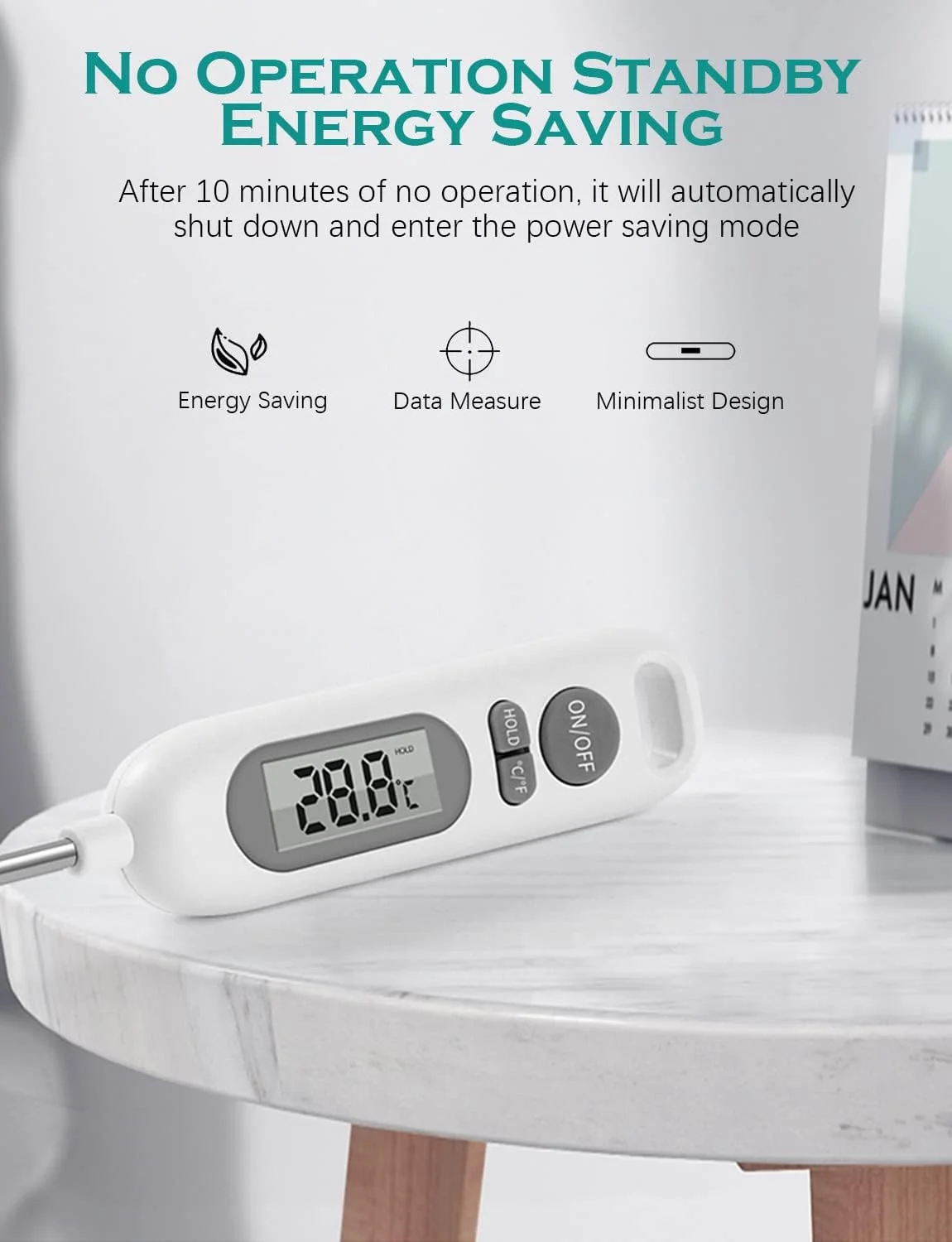 دماسنج گوشت NALACAL، دماسنج ضد آب غذا، دماسنج دیجیتال خوانش سریع برای آشپزی در آشپزخانه، باربیکیو، شکر، مربا، آب، گوشت، شیر دماسنج گوشت NALACAL، دماسنج ضد آب غذا، دماسنج دیجیتال خوانش سریع برای آشپزی در آشپزخانه، باربیکیو، شکر، مربا، آب، گوشت، شیر