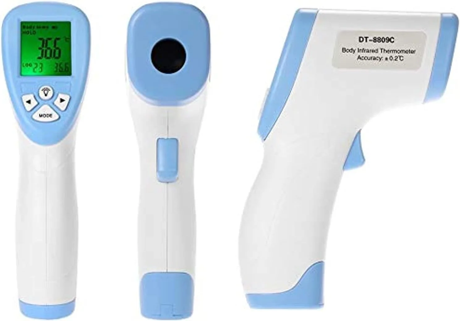 ترمومتر مادون قرمز دیجیتال LCD بدون تماس Mumoo Bear، اندازه گیری دمای سطح بدن و پیشانی با قابلیت نگهداری داده ترمومتر مادون قرمز دیجیتال LCD بدون تماس Mumoo Bear، اندازه گیری دمای سطح بدن و پیشانی با قابلیت نگهداری داده