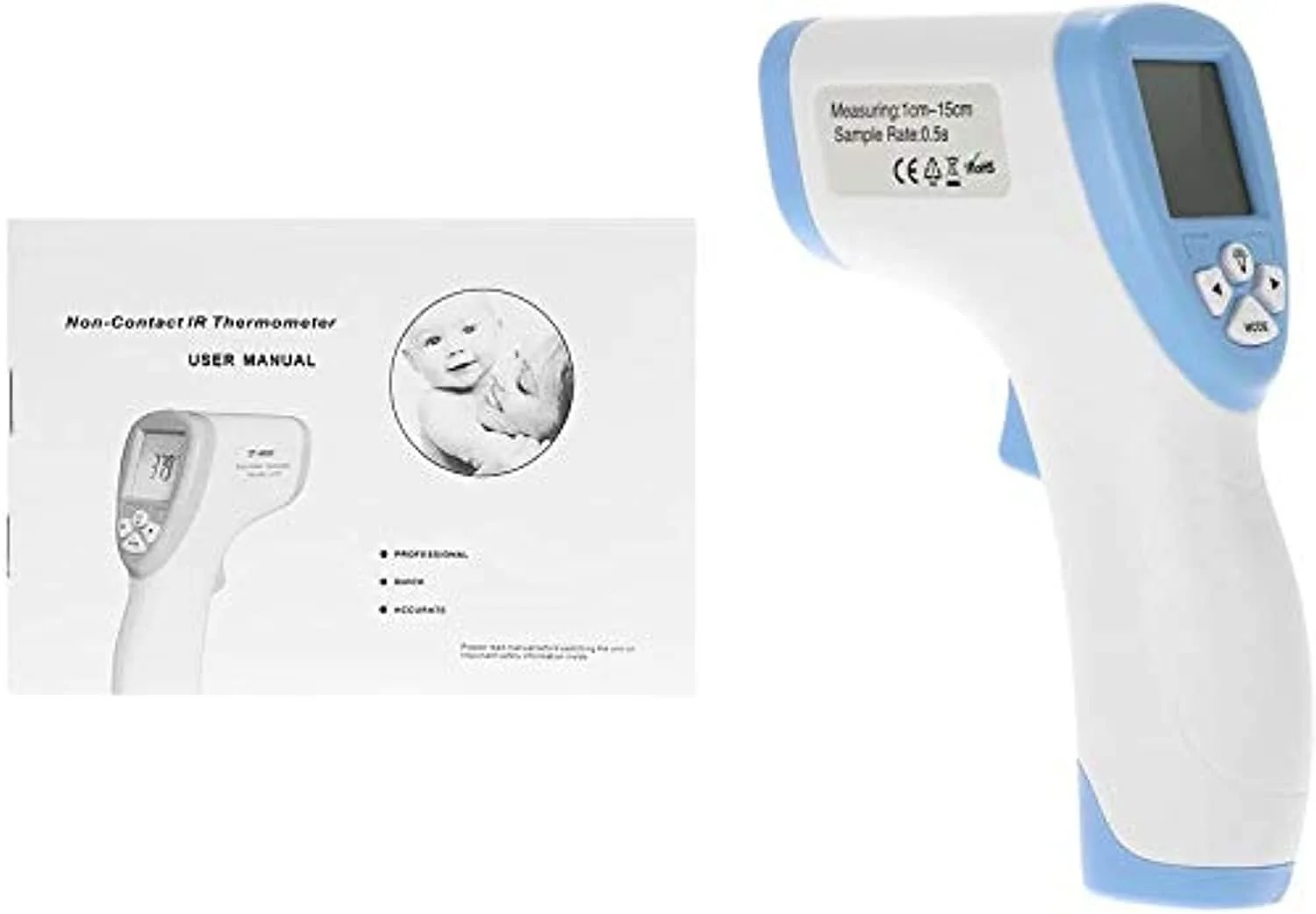 ترمومتر مادون قرمز دیجیتال LCD بدون تماس Mumoo Bear، اندازه گیری دمای سطح بدن و پیشانی با قابلیت نگهداری داده ترمومتر مادون قرمز دیجیتال LCD بدون تماس Mumoo Bear، اندازه گیری دمای سطح بدن و پیشانی با قابلیت نگهداری داده