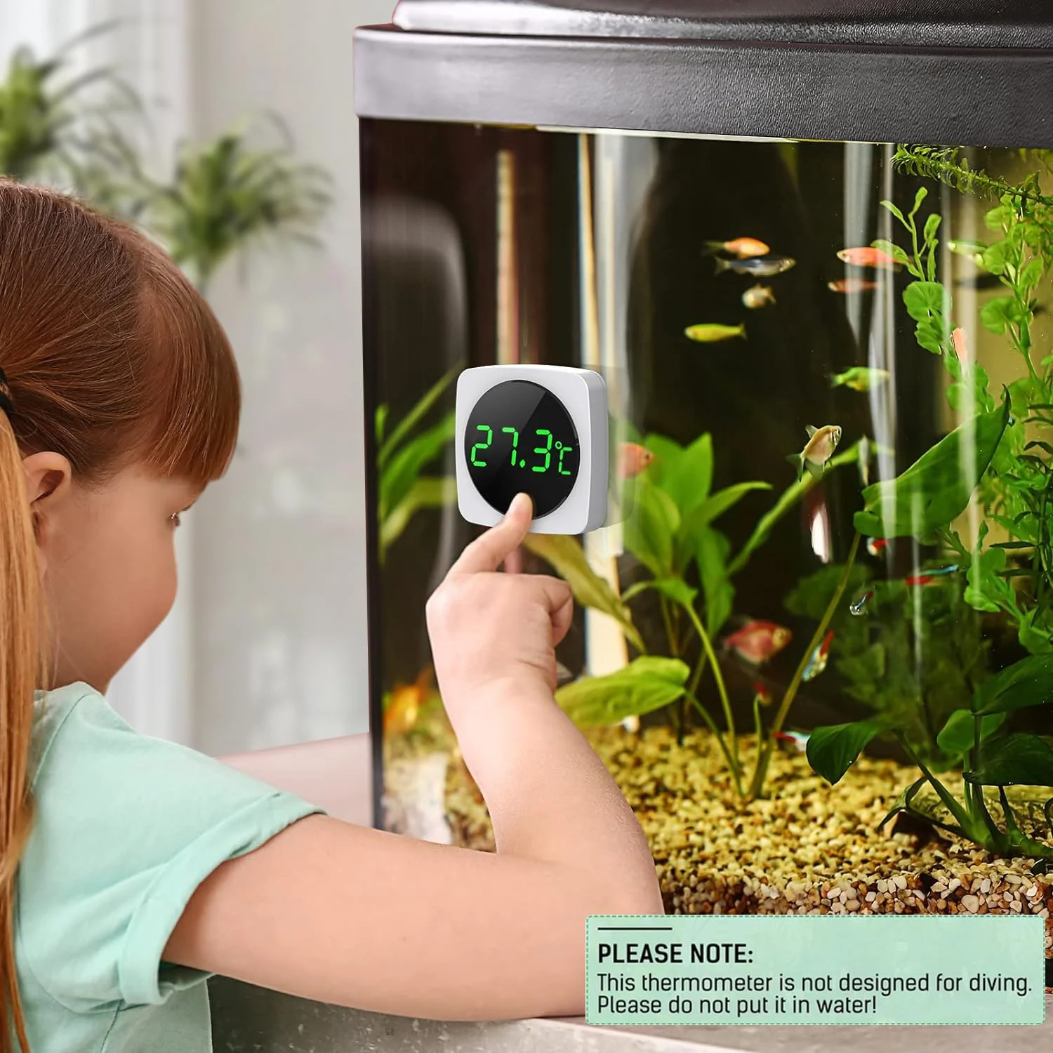 دماسنج دیجیتال آکواریوم Masroo، دماسنج صفحه نمایش LED برای آکواریوم ماهی، دقت بالا تا ±1 درجه سانتیگراد، حالت لمسی و خواب، دماسنج با سنسور دما در پشت برای ماهی و لاک پشت دماسنج دیجیتال آکواریوم Masroo، دماسنج صفحه نمایش LED برای آکواریوم ماهی، دقت بالا تا ±1 درجه سانتیگراد، حالت لمسی و خواب، دماسنج با سنسور دما در پشت برای ماهی و لاک پشت