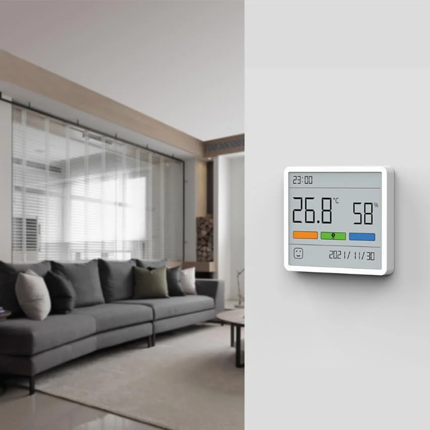 دماسنج اتاق ATuMan، دماسنج دیجیتال رطوبت سنج، ساعت سنج دما و رطوبت - برای انبار، آشپزخانه، اتاق کودک، دفتر، ماشین، گلخانه (سفید1) (TH1) دماسنج اتاق ATuMan، دماسنج دیجیتال رطوبت سنج، ساعت سنج دما و رطوبت - برای انبار، آشپزخانه، اتاق کودک، دفتر، ماشین، گلخانه (سفید1) (TH1)