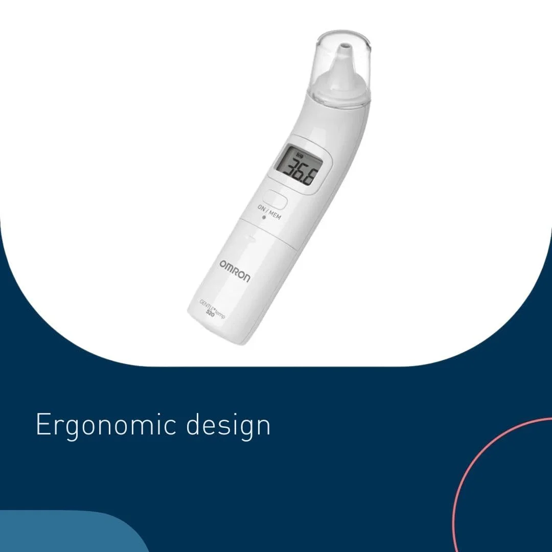 دماسنج دیجیتالی گوش امرون Gentle Temp 520، اندازه گیری سریع و دقیق در 1 ثانیه، دماسنج های مادون قرمز بدون تماس برای نوزادان، کودکان و بزرگسالان، صفحه نمایش LCD بزرگ سانتیگراد فارنهایت، حافظه 9 خوانش دماسنج دیجیتالی گوش امرون Gentle Temp 520، اندازه گیری سریع و دقیق در 1 ثانیه، دماسنج های مادون قرمز بدون تماس برای نوزادان، کودکان و بزرگسالان، صفحه نمایش LCD بزرگ سانتیگراد فارنهایت، حافظه 9 خوانش