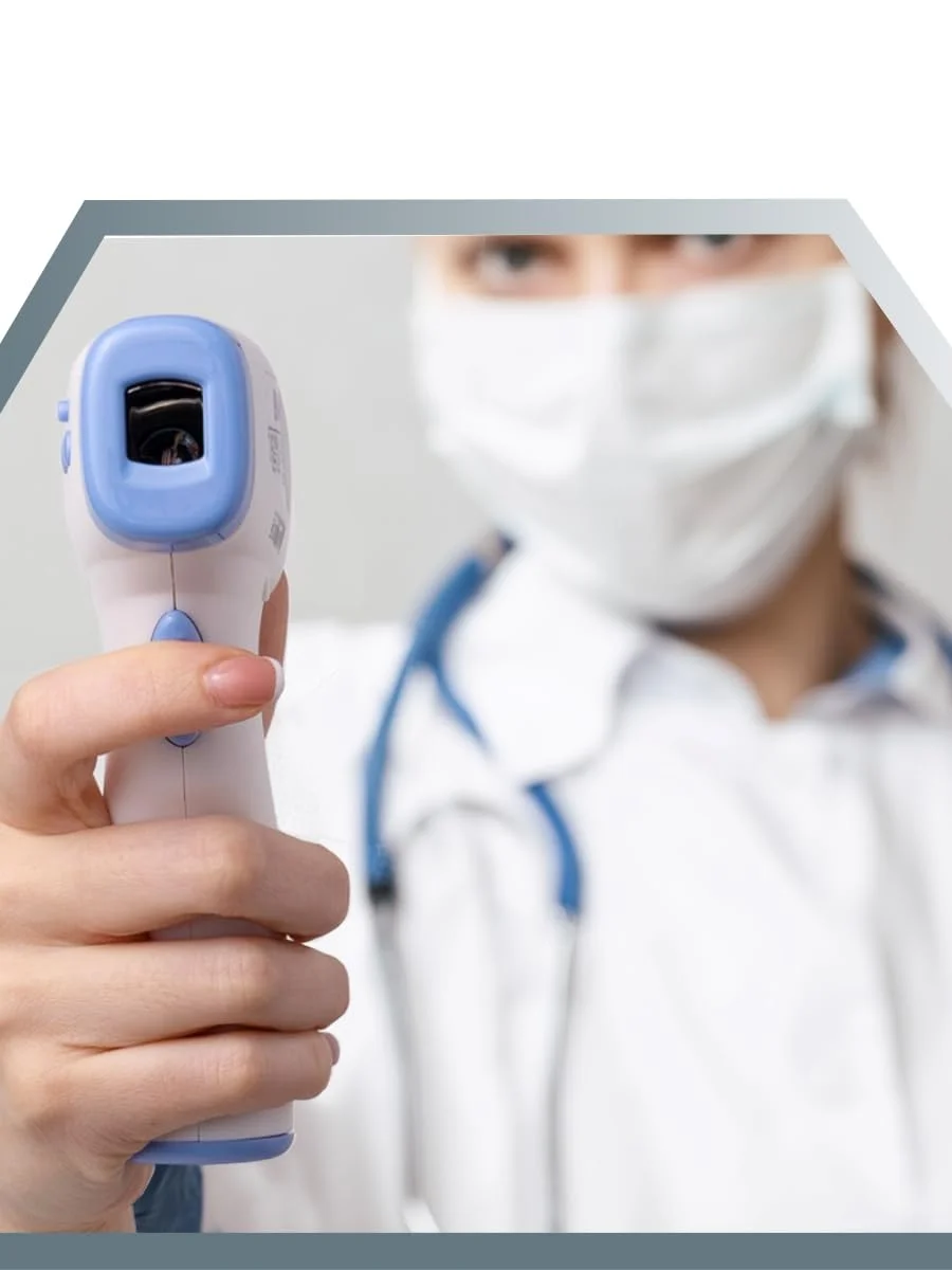 دماسنج مادون قرمز الکترونیکی غیر تماسی B.Well WF-4000 برای اندازه گیری دمای بدن، اشیاء و دمای محیط 3 در 1