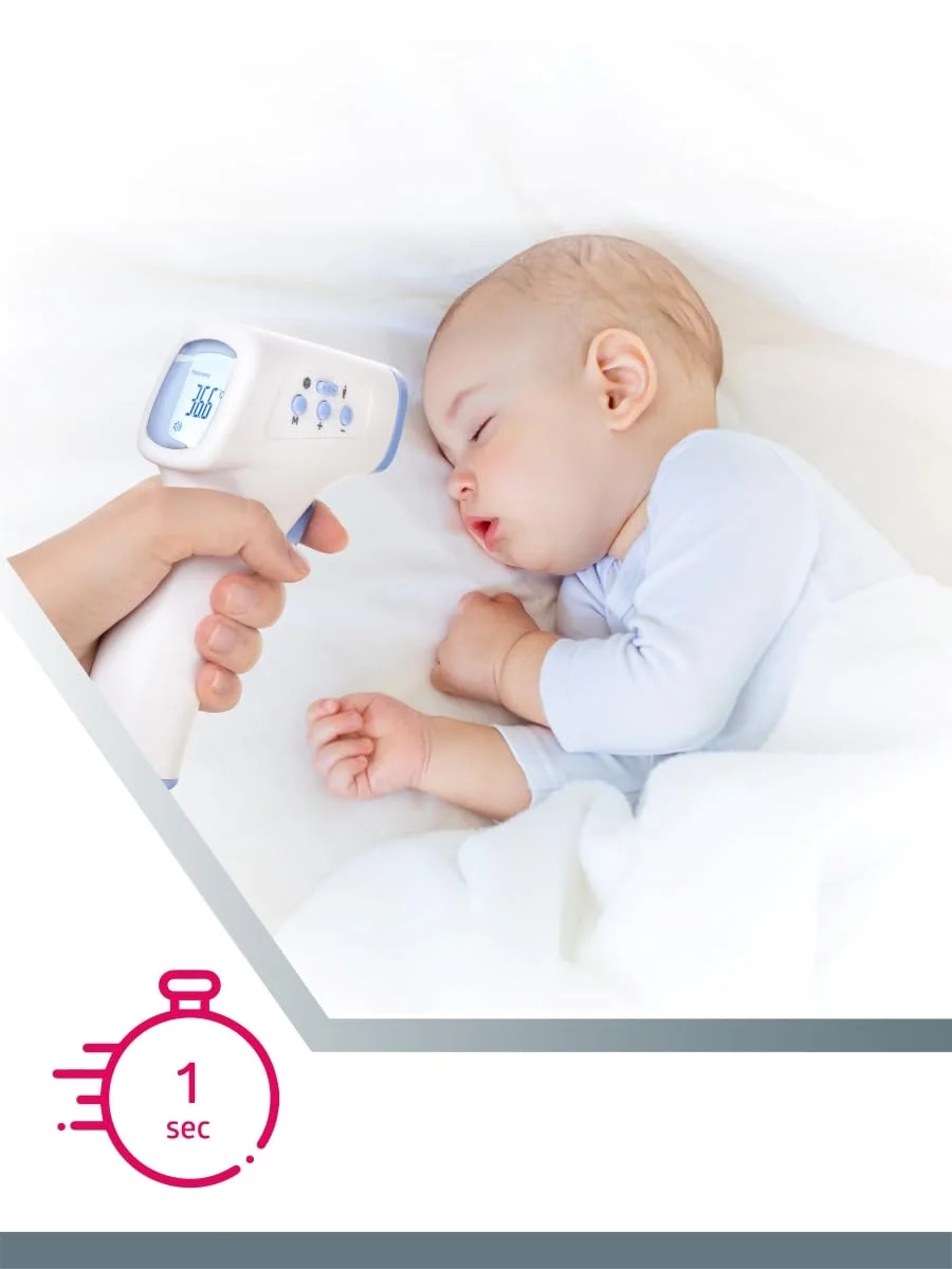 دماسنج مادون قرمز الکترونیکی غیر تماسی B.Well WF-4000 برای اندازه گیری دمای بدن، اشیاء و دمای محیط 3 در 1