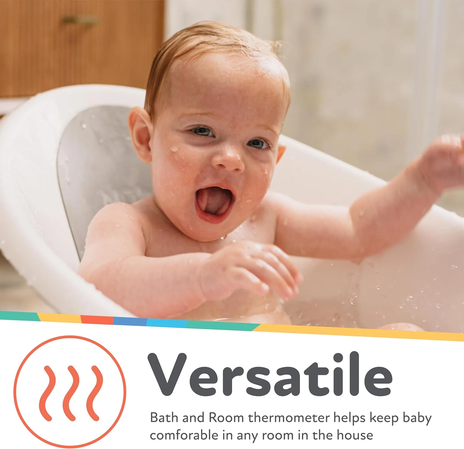 دماسنج دیجیتال حمام و اتاق نابی - دماسنج کودک برای دمای ایمن و راحت حمام و اتاق - پنگوئن دماسنج دیجیتال حمام و اتاق نابی - دماسنج کودک برای دمای ایمن و راحت حمام و اتاق - پنگوئن