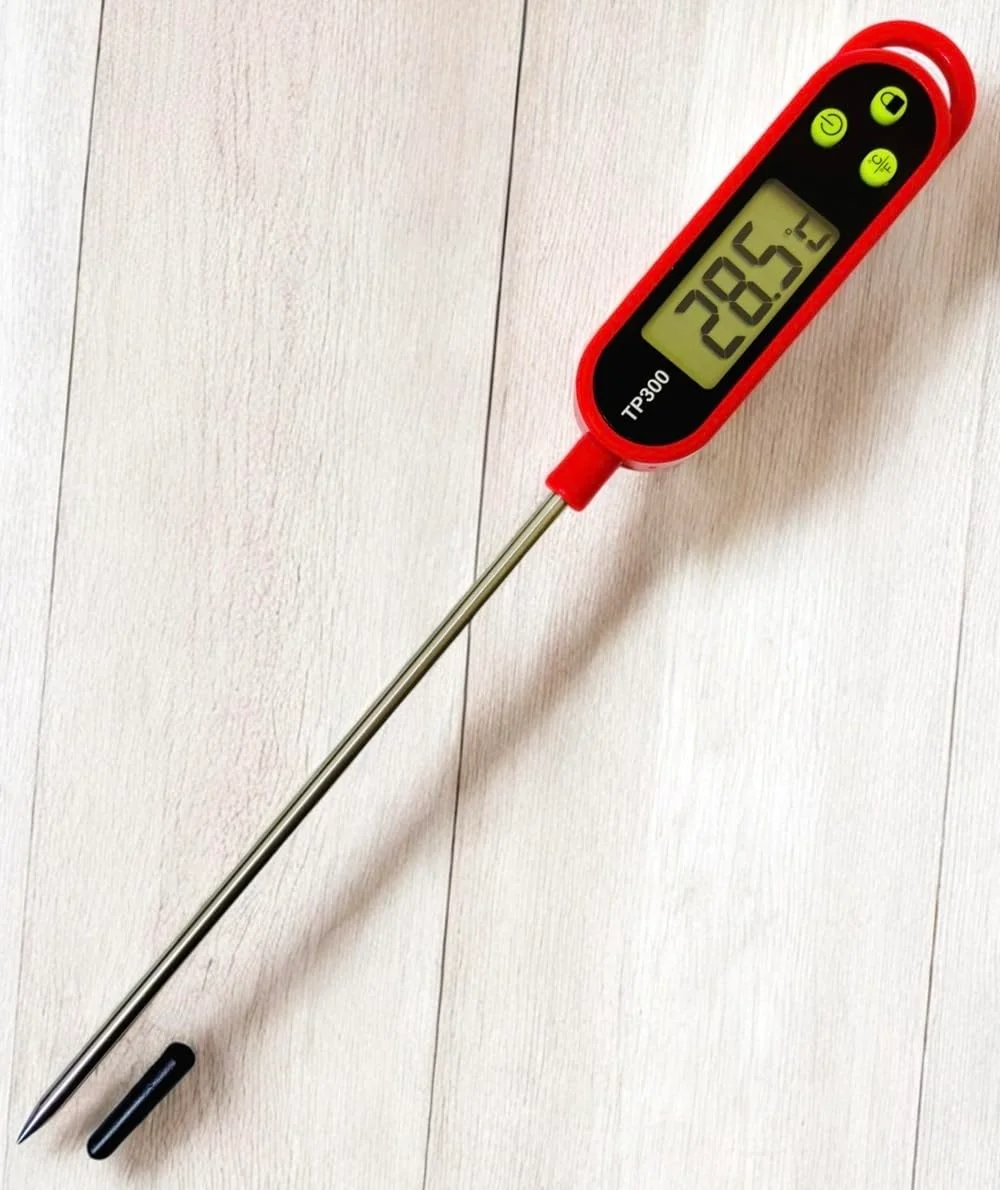 دماسنج غذا 1 عددی LUCKY STARZZZ دماسنج دیجیتال گوشت، ارتقا یافته با دکمه های نرم سیلیکونی سبز رنگ قرمز TP300، شامل باتری (LS-TP300-SoftButton Red-1Pcs) دماسنج غذا 1 عددی LUCKY STARZZZ دماسنج دیجیتال گوشت، ارتقا یافته با دکمه های نرم سیلیکونی سبز رنگ قرمز TP300، شامل باتری (LS-TP300-SoftButton Red-1Pcs)