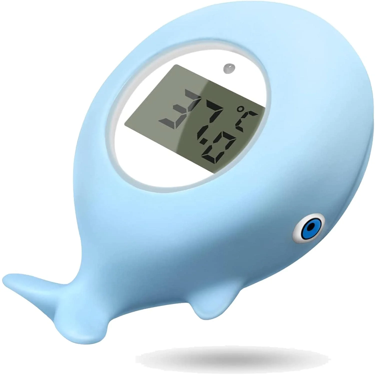 دماسنج حمام کودک Aputue، دماسنج ایمنی آب وان حمام کودک، دماسنج دیجیتال نهنگ بامزه با صفحه نمایش LCD، اسباب بازی شناور حمام با هشدار دمای چشمک زن