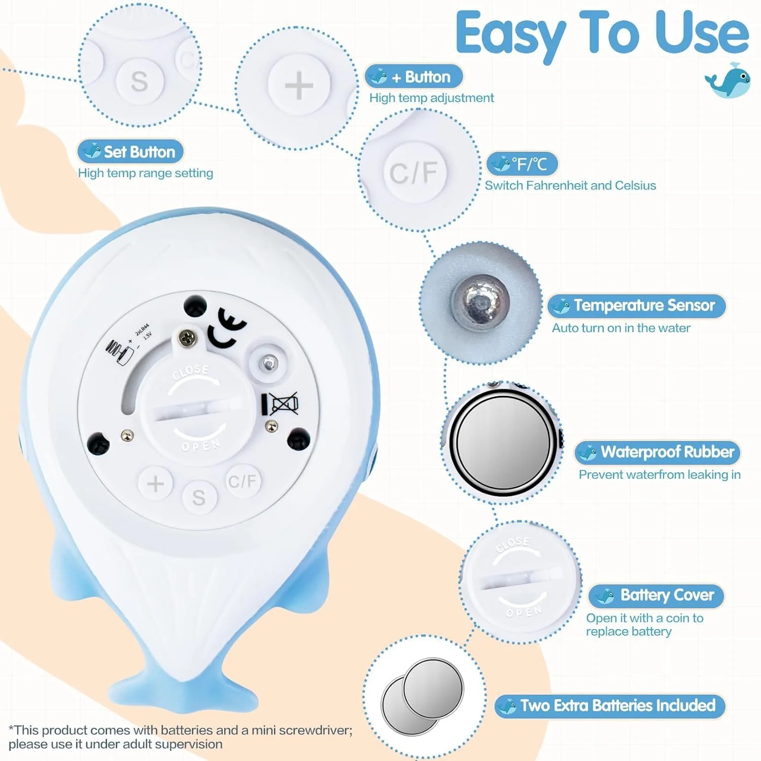 دماسنج حمام کودک Aputue، دماسنج ایمنی آب وان حمام کودک، دماسنج دیجیتال نهنگ بامزه با صفحه نمایش LCD، اسباب بازی شناور حمام با هشدار دمای چشمک زن دماسنج حمام کودک Aputue، دماسنج ایمنی آب وان حمام کودک، دماسنج دیجیتال نهنگ بامزه با صفحه نمایش LCD، اسباب بازی شناور حمام با هشدار دمای چشمک زن