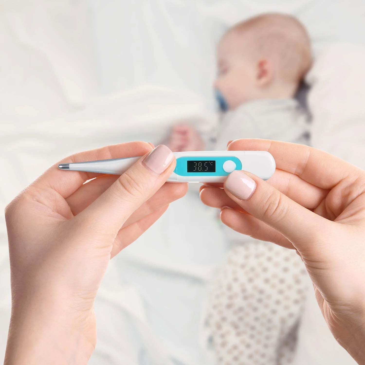 کاور پروب دماسنج دیجیتال SYOSI، کاور یکبار مصرف دماسنج الکترونیکی جهانی، آستین دماسنج استریل و ایمن برای جلوگیری از آلودگی متقاطع برای دهانی بهداشتی دقیق، 100 عدد