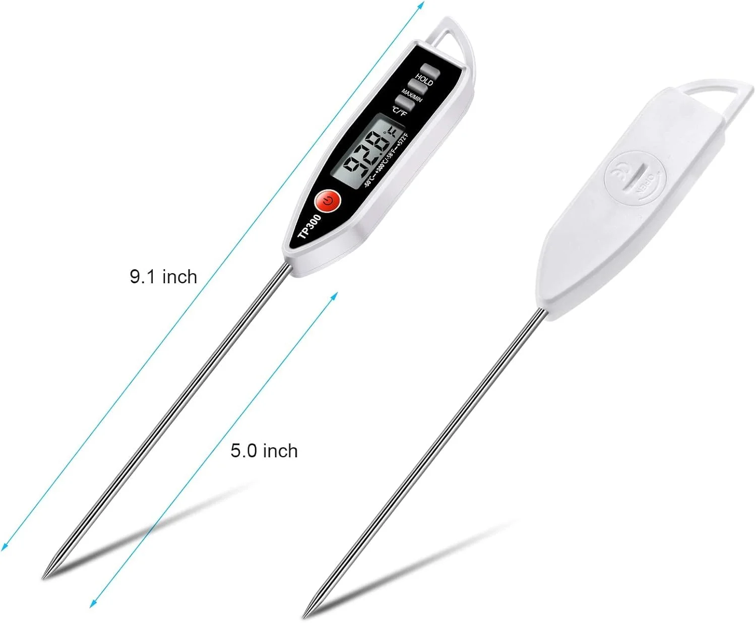 دماسنج مواد غذایی و گوشت اکسفور، دماسنج دیجیتال پخت و پز آبنبات، دماسنج فوری با پروب برای مایعات، شمع، دماسنج فوری ضد آب برای غذا، گوشت، شیر، پروب بلند دماسنج مواد غذایی و گوشت اکسفور، دماسنج دیجیتال پخت و پز آبنبات، دماسنج فوری با پروب برای مایعات، شمع، دماسنج فوری ضد آب برای غذا، گوشت، شیر، پروب بلند