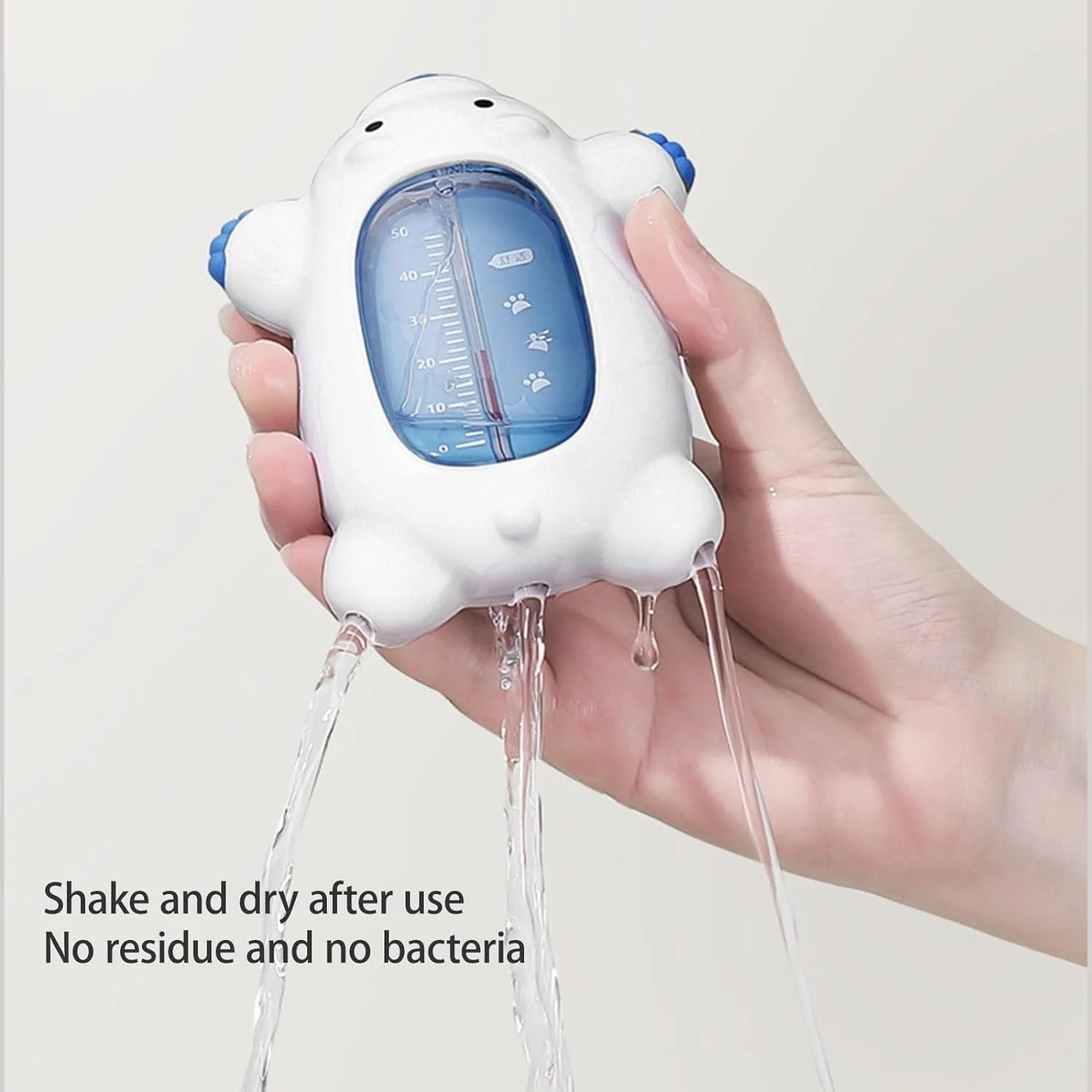 دماسنج وان حمام Excefore، دماسنج شناور استخر دیجیتال، مانیتور ایمنی دمای حمام، دماسنج حمام کودک با هشدار دما (سفید)