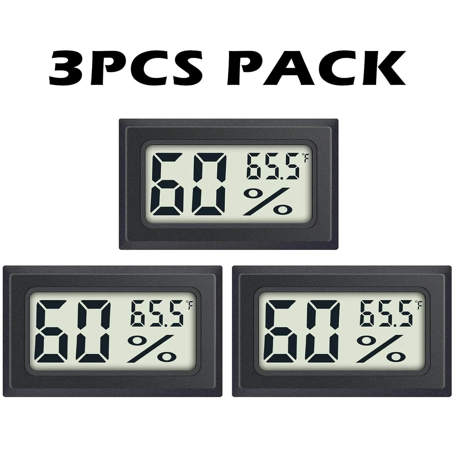 بسته 3 عددی دماسنج رطوبت سنج دیجیتال - مانیتور دما و رطوبت داخلی با صفحه نمایش LCD بزرگ، سنسور درجه سانتیگراد (°C) برای گلخانه، کمد، زیرزمین، یخچال، اتاق کودک، دفتر، خانه بسته 3 عددی دماسنج رطوبت سنج دیجیتال - مانیتور دما و رطوبت داخلی با صفحه نمایش LCD بزرگ، سنسور درجه سانتیگراد (°C) برای گلخانه، کمد، زیرزمین، یخچال، اتاق کودک، دفتر، خانه