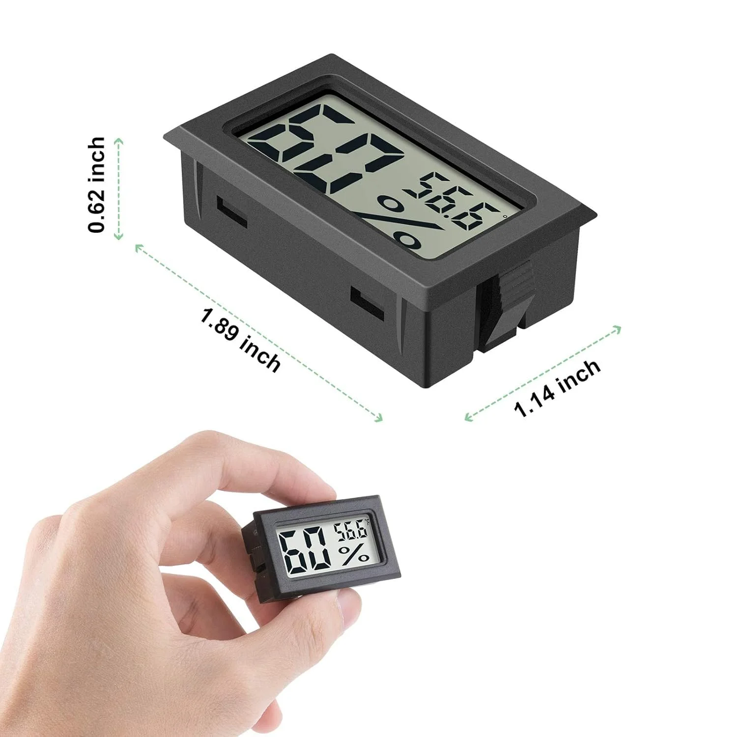 بسته 3 عددی دماسنج رطوبت سنج دیجیتال - مانیتور دما و رطوبت داخلی با صفحه نمایش LCD بزرگ، سنسور درجه سانتیگراد (°C) برای گلخانه، کمد، زیرزمین، یخچال، اتاق کودک، دفتر، خانه بسته 3 عددی دماسنج رطوبت سنج دیجیتال - مانیتور دما و رطوبت داخلی با صفحه نمایش LCD بزرگ، سنسور درجه سانتیگراد (°C) برای گلخانه، کمد، زیرزمین، یخچال، اتاق کودک، دفتر، خانه