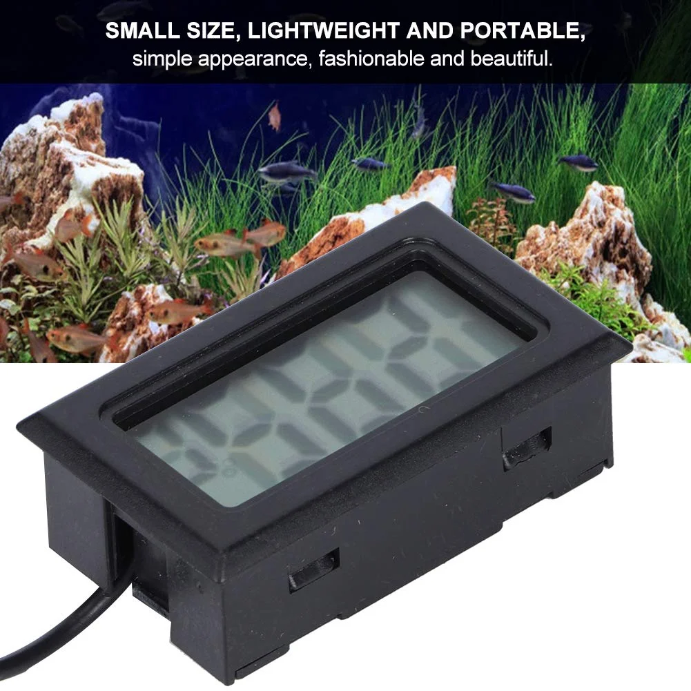 دماسنج آکواریوم، دماسنج دیجیتال با صفحه نمایش LCD، دماسنج تانک ماهی با پروب برای تانک ماهی، یخچال و تراریوم خزندگان دماسنج آکواریوم، دماسنج دیجیتال با صفحه نمایش LCD، دماسنج تانک ماهی با پروب برای تانک ماهی، یخچال و تراریوم خزندگان