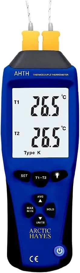 کیت ترمومتر دیفرانسیلی دو ورودی Arctic Hayes AHKT1، آبی