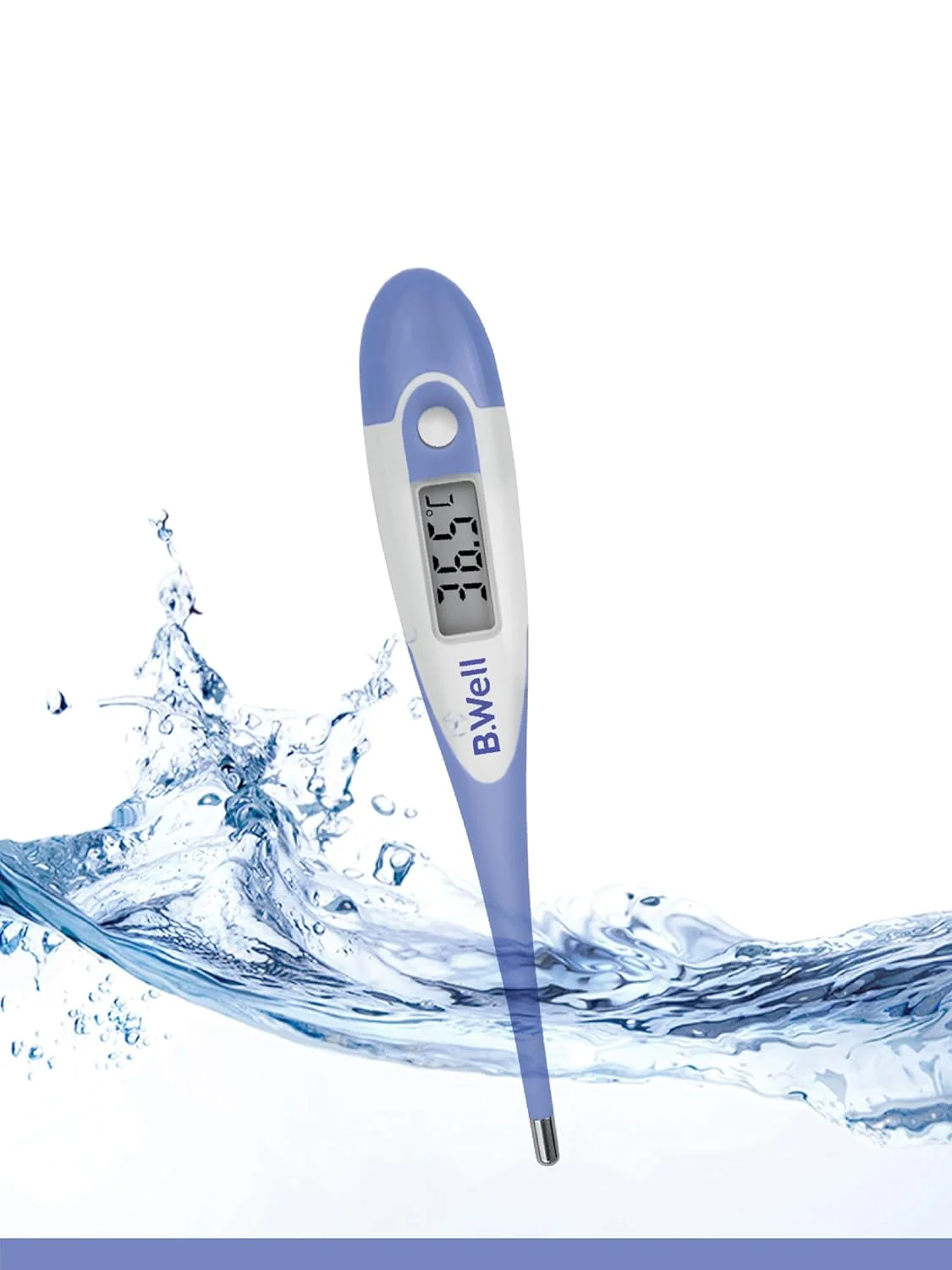 دماسنج دیجیتال استاندارد B.Well PRO-04 با نوک انعطاف پذیر و ضد آب، نمایش سانتیگراد و فارنهایت